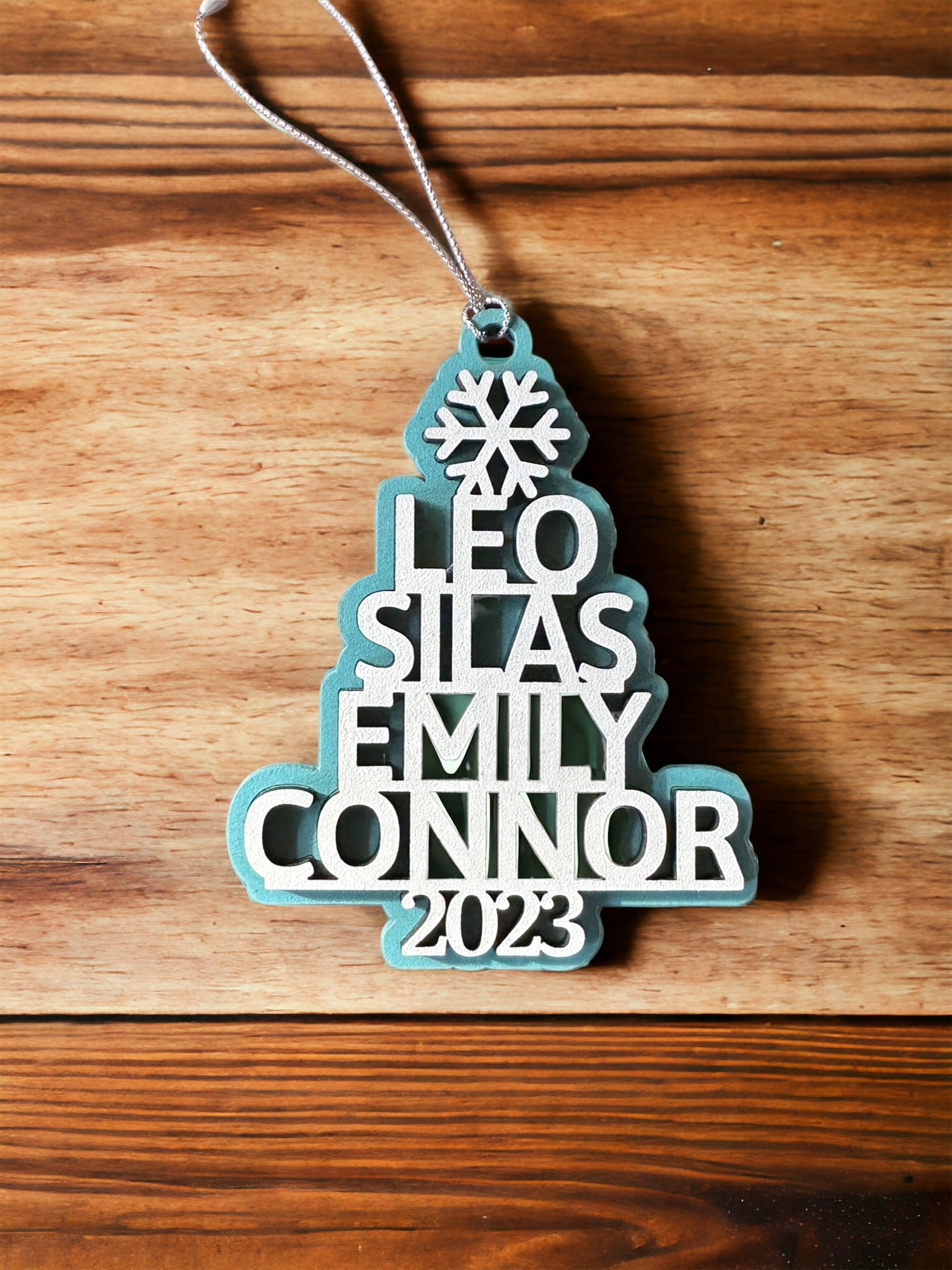 Personalized Tree Shaped Ornament