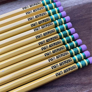 Personlized Pencils - 12 Pack of #2 Ticonderoga