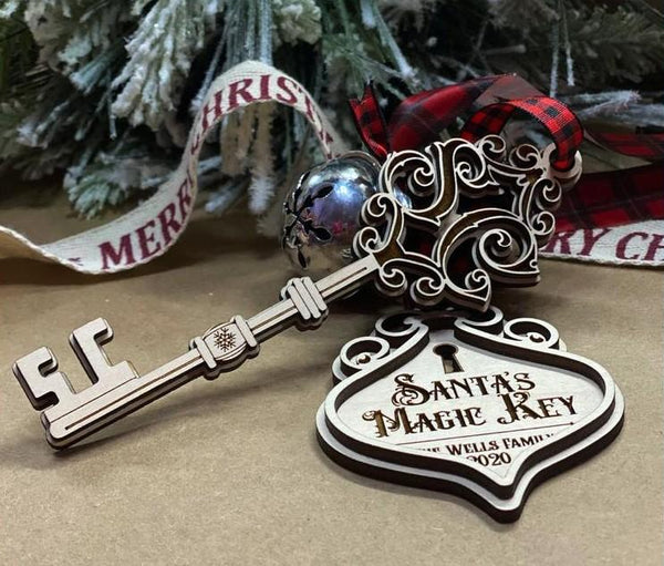 Santa’s Magic Key Ornament Set