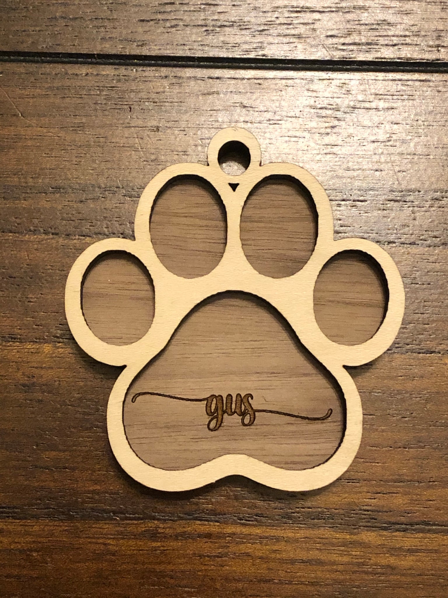 Cat Paw Print Ornament