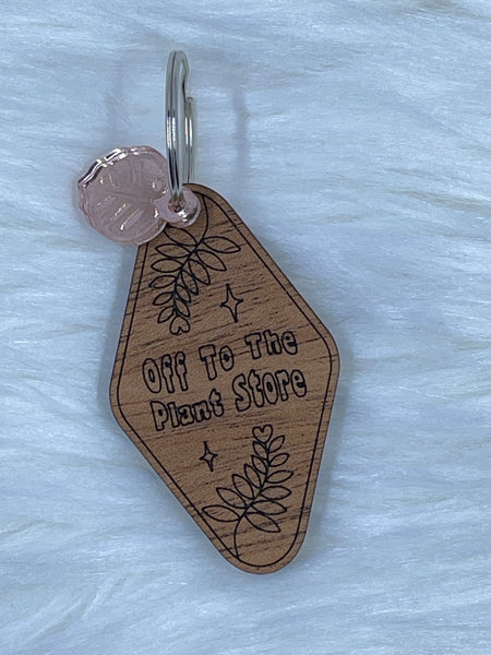 Plant lover keychain