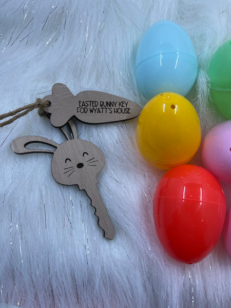 Personalized Easter Bunny Key - Floppy Ears