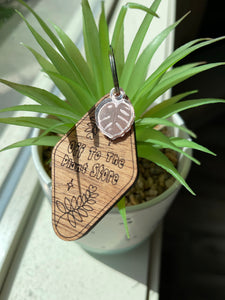 Plant lover keychain