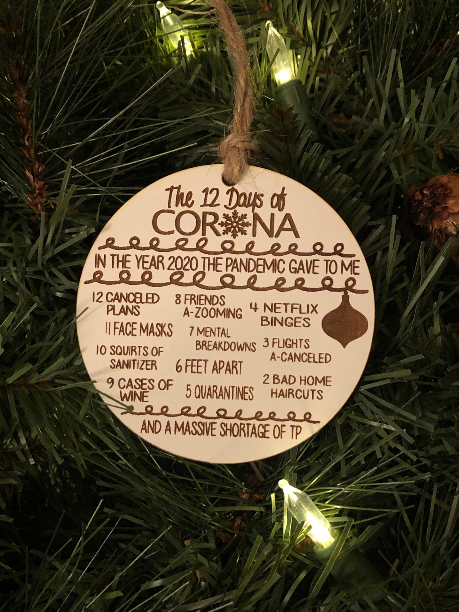 12 Days of Corona Ornament