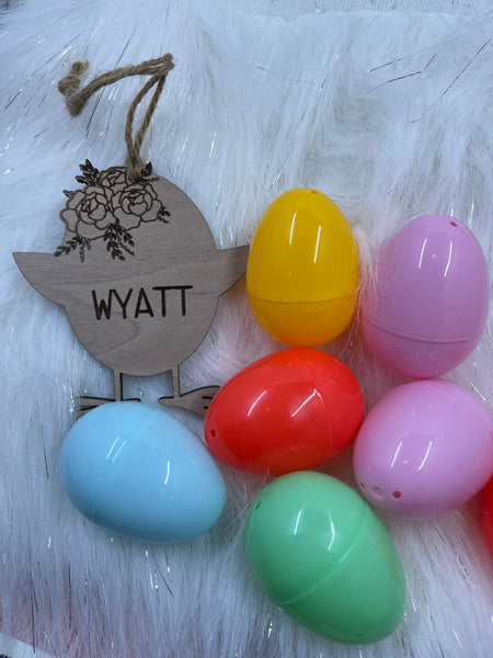Personalized Easter Chick Basket Tag
