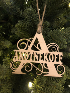 Monogram Ornaments